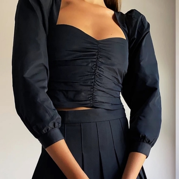 ARITZIA SUNDAY BEST Giselle Petal Top Blouse - Picture 3 of 12